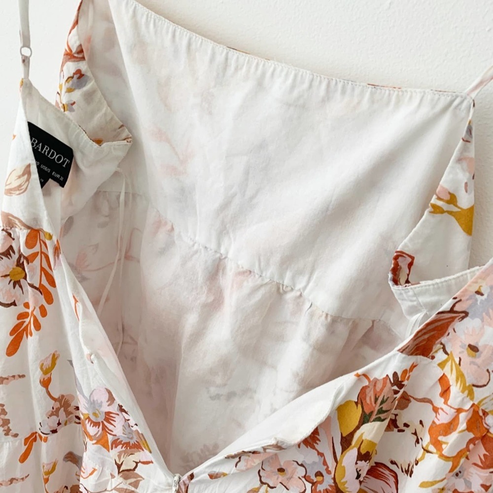 Bardot Floral Flow Tiered Maxi Dress Size S (US 6) - Picture 8 of 10